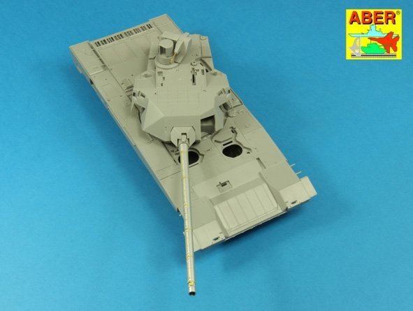 Aber 35L-187 Armament for Russian Main Battle Tank T-14 ARMATA barrel for 125 mm 2A82-1M cannon &amp; barrel for 12,7 mm 1/35