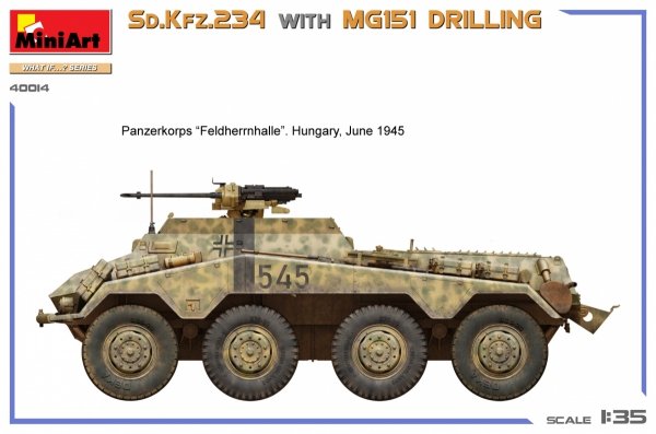 MiniArt 40014 Sd.Kfz.234 WITH MG151 DRILLING 1/35