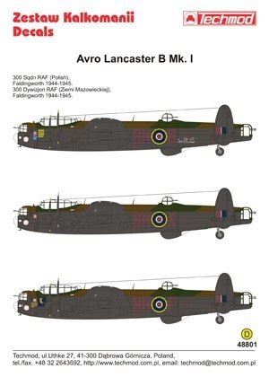 Techmod 48801 - Avro Lancaster B.I (1:48)