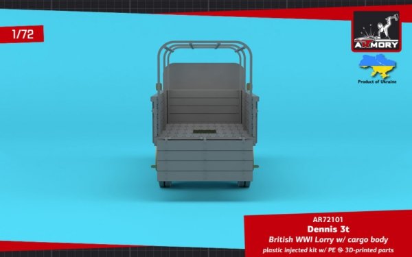 Armory Models 72101 Dennis 3t Lorry, British WWI lorry w/ flatbed cargo body 1/72