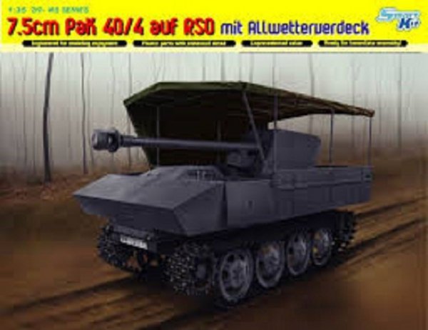 Dragon 6679 7.5cm PaK 40/4 auf RSO mit Allwetterverdeck (1:35)
