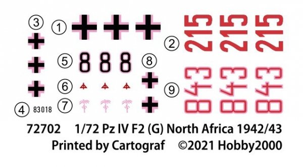 Hobby 2000 72702 Pz.Kpfw.IV Ausf.F2 (G) North Africa 1942 – DRAGON + CARTOGRAF 1/72