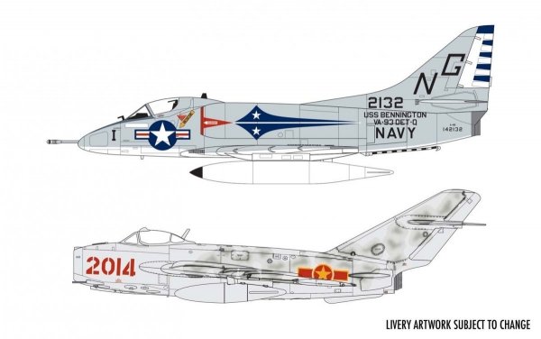 Airfix 50185 Mig 17 &amp; Douglas Skyhawk Dogfight Double 1/72