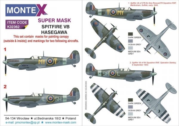 Montex K32362 SPITFIRE VB 1/32