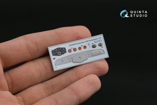 Quinta Studio QD35089 Mercedes-Benz L3000 3D-Printed &amp; coloured Interior on decal paper (Tamiya/Italeri) 1/35