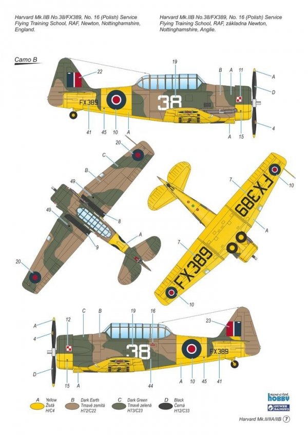 Special Hobby 72447 Harvard Mk.II/ IIA/ IIB 'The British Commonwealth Air Training Plan' 1/72