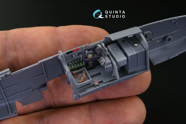 Quinta Studio QD48141 Ki-61-Id 3D-Printed &amp; coloured Interior on decal paper (Tamiya) 1/48