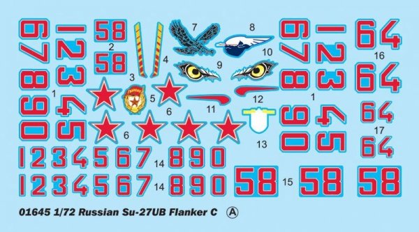 Trumpeter 01645  Russian Su-27UB Flanker C Fighter (1:72)