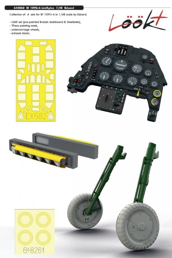 Eduard 644060 LOOKplus Bf 109G-6 1/48 for Eduard
