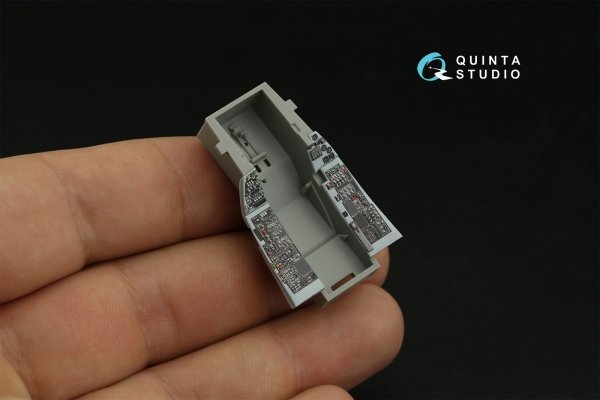 Quinta Studio QDS-48400 F-16C block 25 3D-Printed coloured Interior on decal paper (Kinetic 2022 tool) (Small version) 1/48