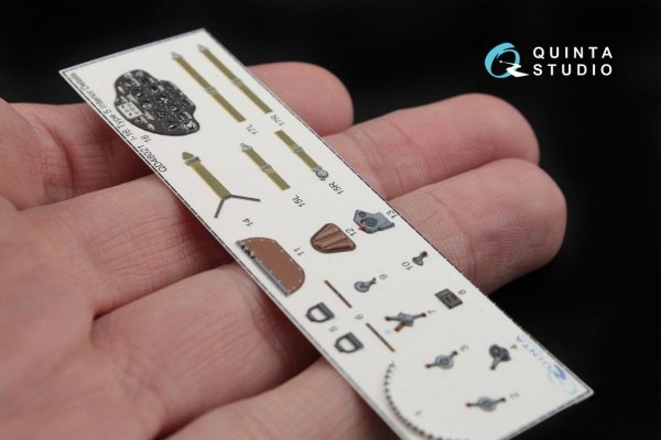 Quinta Studio QD48021 I-16 type 5 3D-Printed &amp; coloured Interior on decal paper 1/48