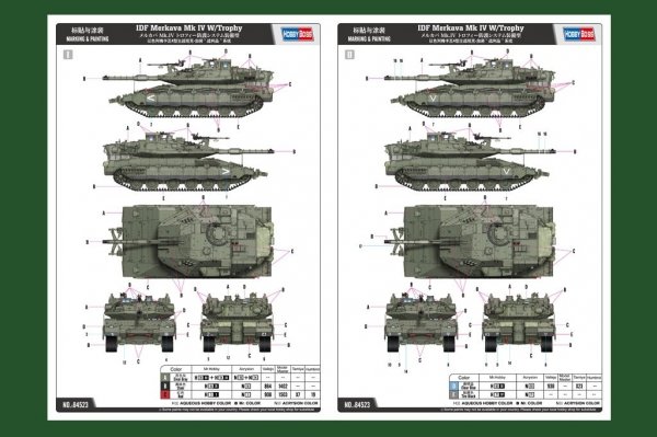 Hobby Boss 84523 IDF Merkava Mk IV w/Trophy 1/35