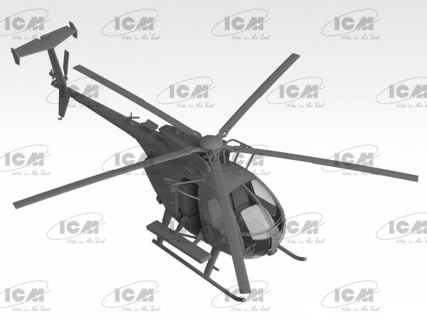 ICM 48369 MH-6J Little Bird, US Special Forces Helicopter (100% new moulds) 1/48