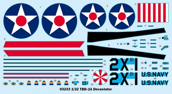 Trumpeter 03233 TBD-1A Devastator 1/32