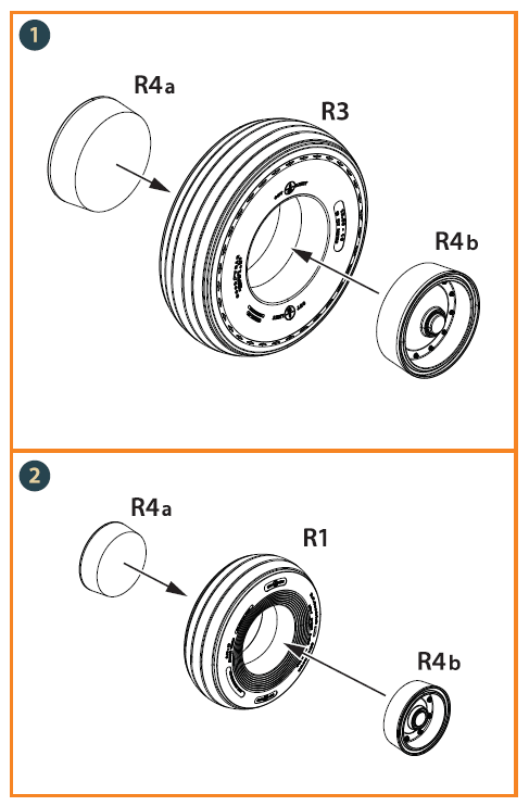 Clear Prop! CPA35002 CH-54A Tarhe wheels set for ICM kit 1/35