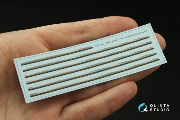 Quinta Studio QD35130 NATO 7.62 ammunition belts (All kits) 1/35