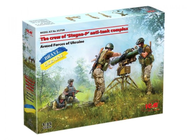 ICM 35750 ATGM ‘Stugna-P’ with Ukrainian crew 1/35