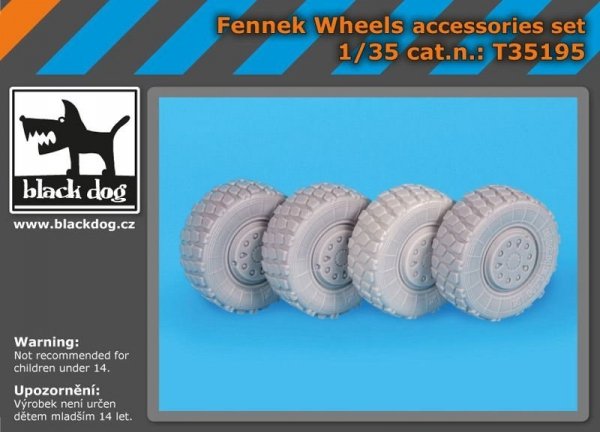 Black Dog T35195 Fennek wheels accessories set 1/35