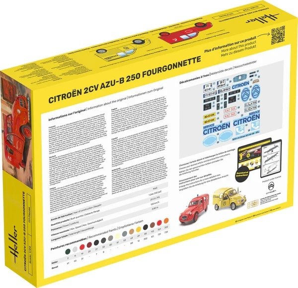 Heller 82701 Citroen 2CV AZU-B 250 Fourgonnette 1/24