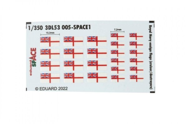 Eduard 3DL53006 International Marine Signal Flags SPACE 1/350