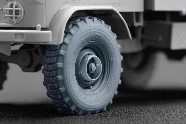 ScaleX WM 35023S Unimog 404 11.0R20 X Sagged v2 Sagged wheel set (for AK-Interactive, ICM, Revell) 1/35