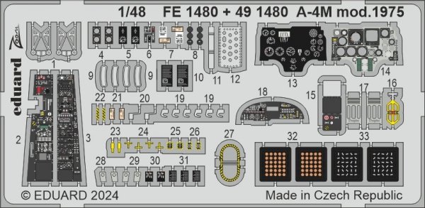 Eduard BIG49435 A-4M Mod. 1975 detail set for Magic Factory 1/48