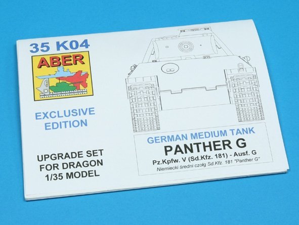 Aber 35K04 German medium tank Pz. Kpfw. V, Panther, Ausf. G (Sd. Kfz. 171) (1:35)