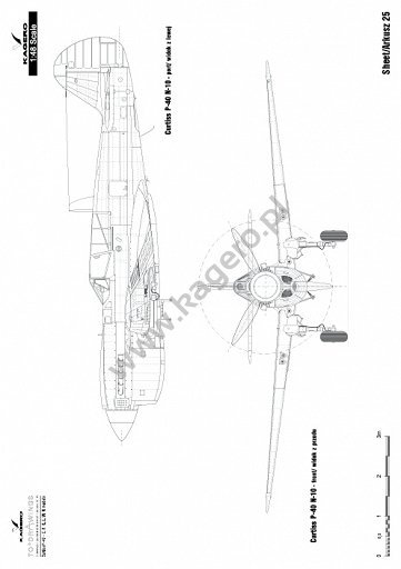 Kagero 7037 Curtiss P-40 F,K,L,M,N models EN/PL