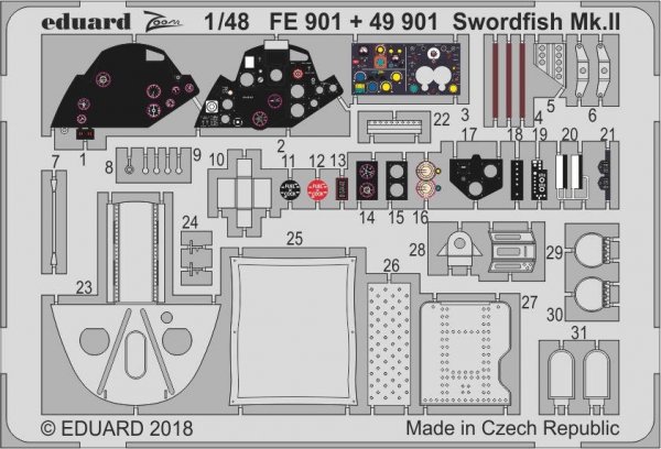 Eduard 49901 Swordfish Mk. II TAMIYA 1/48