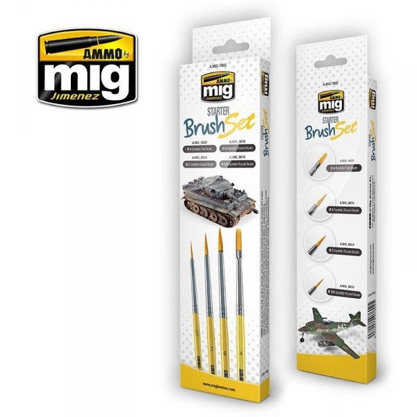 AMMO of Mig Jimenez 7602 Starter Brush Set