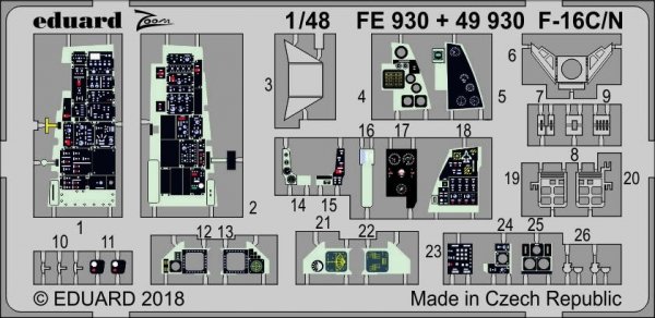 Eduard 49930 F-16C/ N TAMIYA 1/48