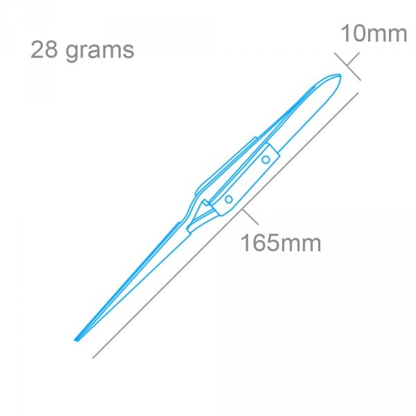 Modelcraft PTW1127 Reverse Action Tweezers Straight Tip/Fibre Grip (160mm)