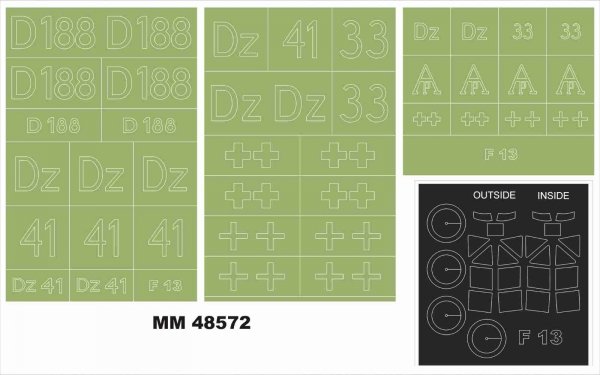 Montex MM48572 JUNKERS F-13 for MINIART 48002 1/48