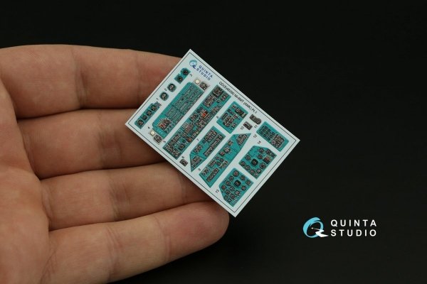 Quinta Studio QD48380 Mi-8MT 3D-Printed &amp; coloured Interior on decal paper (AMK) 1/48