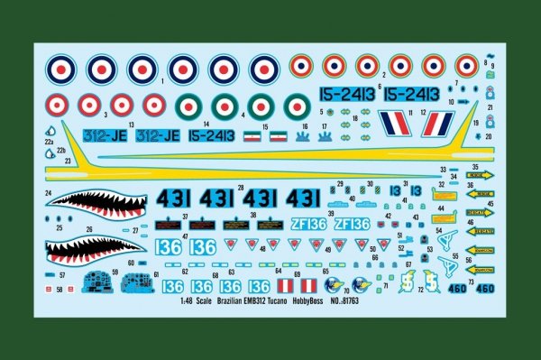Hobby Boss 81763 Brazilian EMB312 Tucano (1:48)