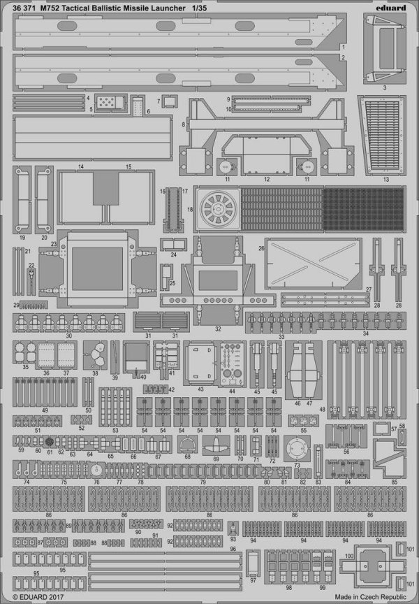 Eduard 36371 M752 Tactical Ballistic Missile Launcher DRAGON 1/35
