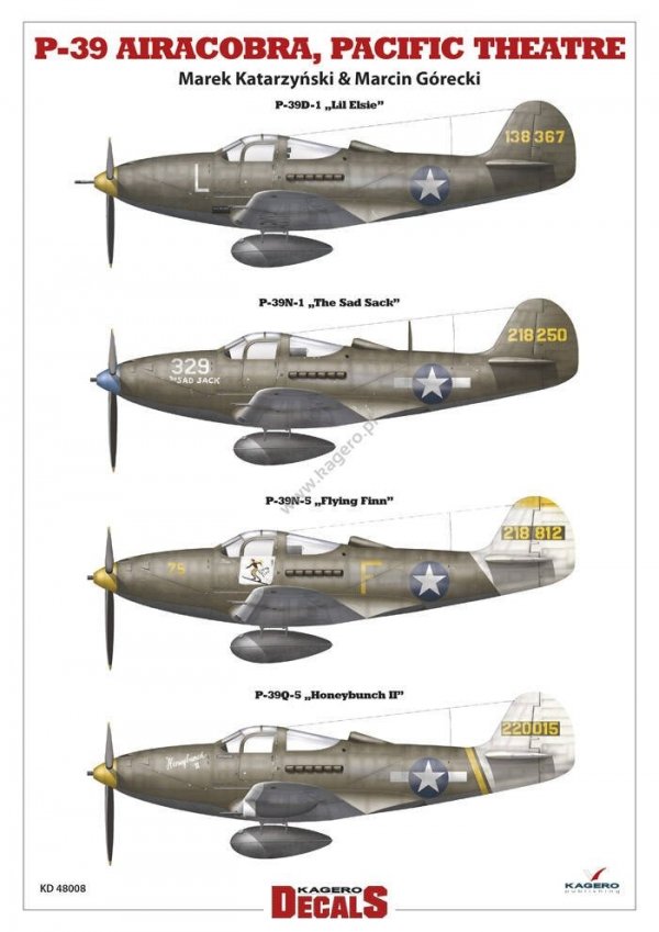 Kagero KD48008 P-39 Airacobra, Pacific Theatre 1/48
