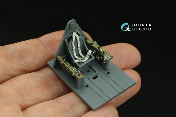 Quinta Studio QD48428 F6F-5N Hellcat 3D-Printed coloured Interior on decal paper (Eduard) 1/48