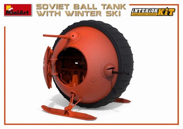 MiniArt 40008 SOVIET BALL TANK w/ WINTER SKI. INTERIOR KIT 1/35