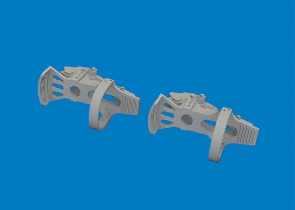 Eduard 624009 Messerschmitt Bf-109 G-5 / G-6 - Rudder Pedals (3D-Printed / for Airfix Kits) 1/24