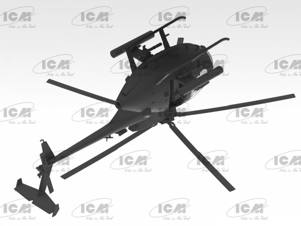 ICM 48370 AH-6J Little Bird US Special Forces Attack Helicopter 1/48