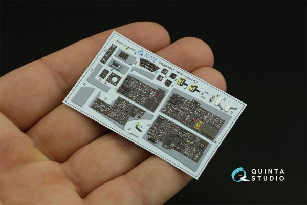 Quinta Studio QD32099 F-14B 3D-Printed &amp; coloured Interior on decal paper (Trumpeter) 1/32
