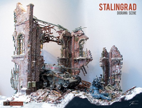 RT-Diorama 35303 Diorama-Base: &quot;Stalingrad tractor factory&quot; 1/35