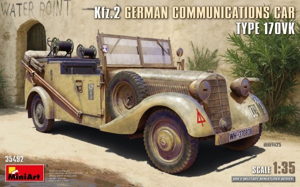 Mini Art 35492 Kfz.2 German Communications Car Type 170VK 1/35