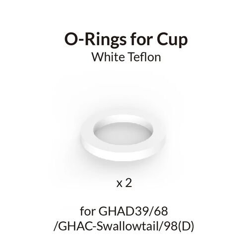 Gaahleri 42823 White Teflon Cup O-Ring for GHAD39/GHAD68/GHAC-Swallowtail/98(D)Advanced/Ace Series
