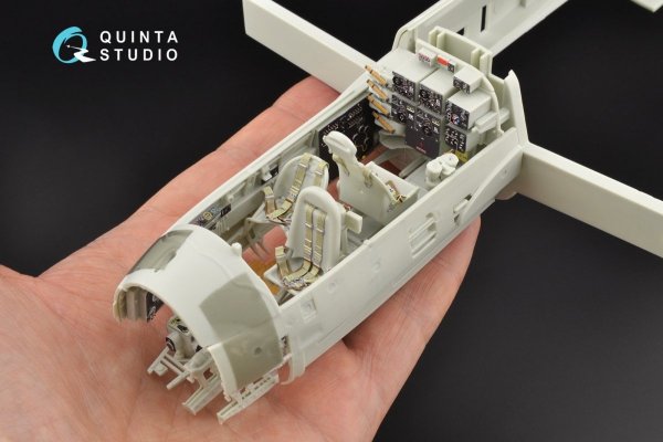 Quinta Studio QD32084 Ju 88A-1 3D-Printed &amp; coloured Interior on decal paper ( Revell ) 1/32