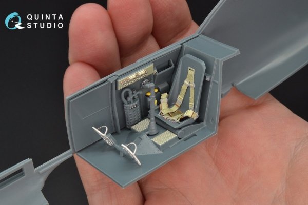 Quinta Studio QD32048 Bf 109E-3 3D-Printed &amp; coloured Interior on decal paper (for Eduard kit) 1/32