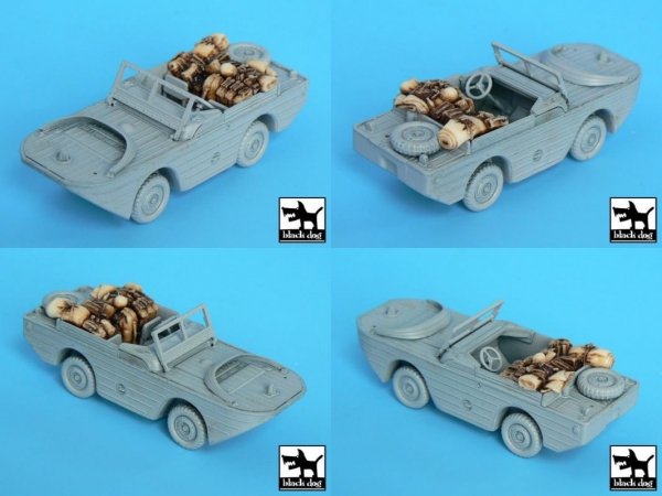 Black Dog T72016 M3 Half Track + amphibian vehicle for Trumpeter 1/72