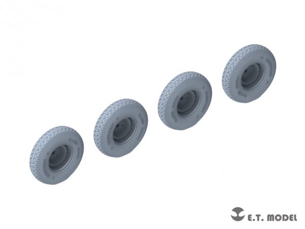 E.T. Model P35-108 WWII German Sd.Kfz.234 Large Diameter Weighted Wheels Type.8 1/35