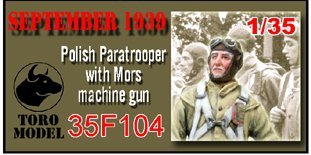 ToRo Model 35F104 Wrzesień 1939 - Polski Spadochroniarz z PM Mors / September 1939 - Polish Paratrooper with Mors machine gun 1/35